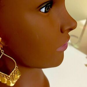 Gold Chandelier Clip-On Earrings